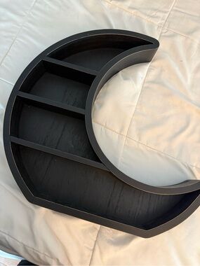 Black Crescent Wall Shelf - Home Wall Decor